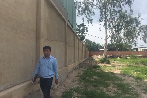 Xây dựng tường rào nhà xưởng Toàn Châu