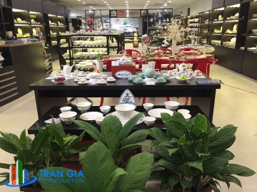 Trang trí nội thất showroom gốm sứ Minh Long I Quận 7